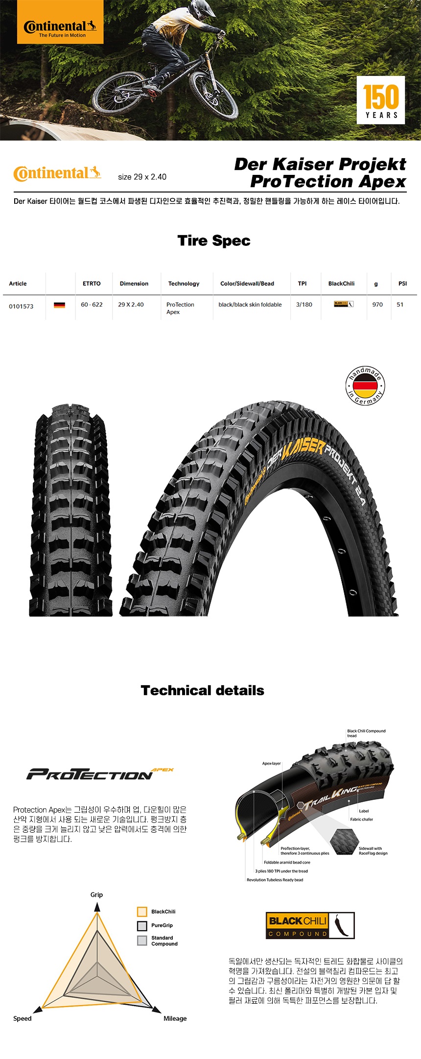 Continental Der Kaiser Projekt ProTection Apex 29x2.40